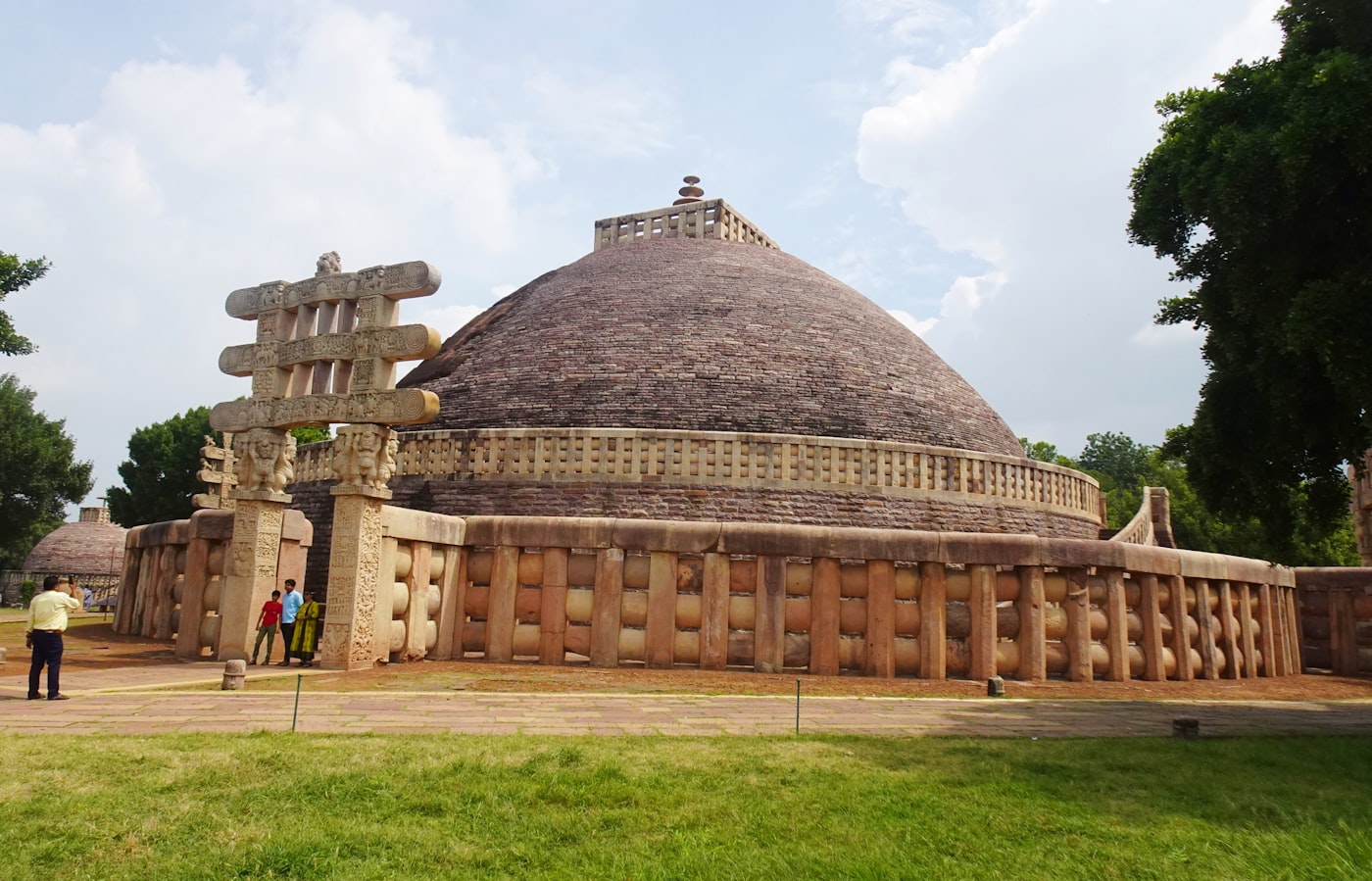 The Great Stupa and carved gateway at Sanchi